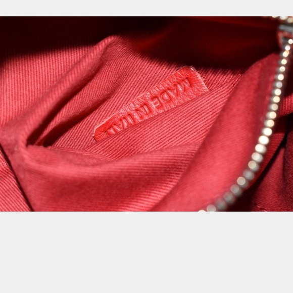 RED Valentino Denim Polka Dot Clutch with Chain - Picture 8 of 8